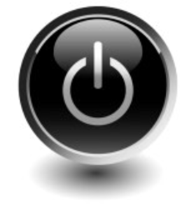 Black Power Button Icon PNG images