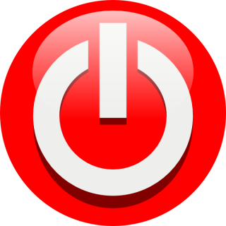 Red Power Button Icon PNG images