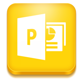 Yellow Powerpoint Icon PNG images