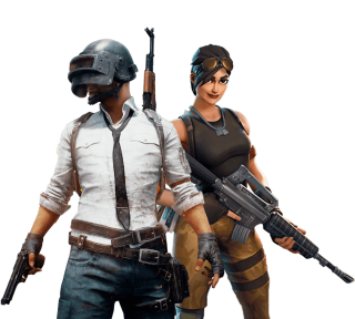 Male And Female Players From The Game PUBG PNG images