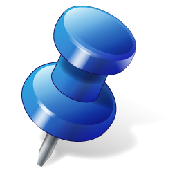 Blue Push Pin Icon PNG images