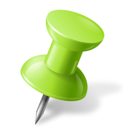 Green Push Pin Icon PNG images