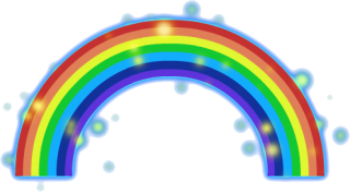 Rainbow Bubbles Effect Png PNG images