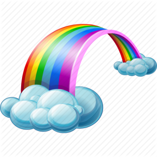 Rainbow And Clouds Image PNG images