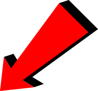 red down arrow transparent