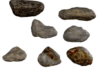 3d Rock Objects Png PNG images