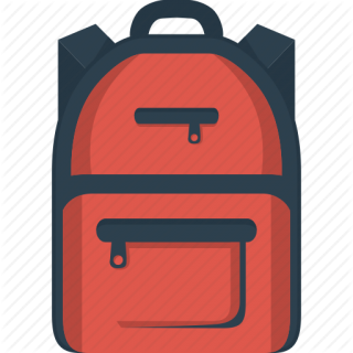 School Bag Drawing Vector PNG images