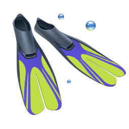 Diving, Fins, Scuba Icon PNG images