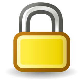 Yellow Lock Icon PNG images