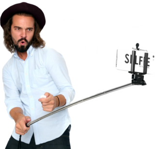 Selfie Stick With Man Png PNG images