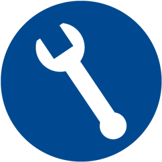 Service Icon Blue Circle PNG images