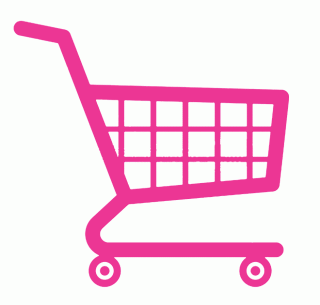 Pink Shopping Cart Icon PNG images