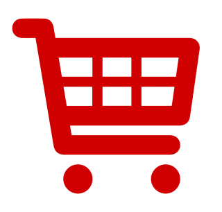 Red Simple Shopping Cart Icon PNG images