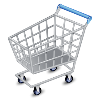 Silver Shopping Cart Icon PNG images