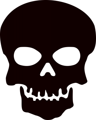 Wide Head Skull Photo Symbol PNG images