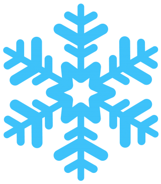 Simple Blue Snowflakes Png PNG images