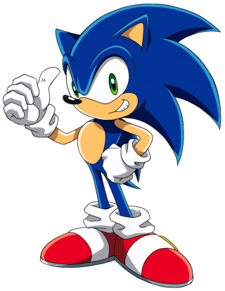 Sonic the Hedgehog transparent image download, size: 655x1219px