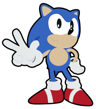 Sonic the Hedgehog transparent image download, size: 1372x1568px