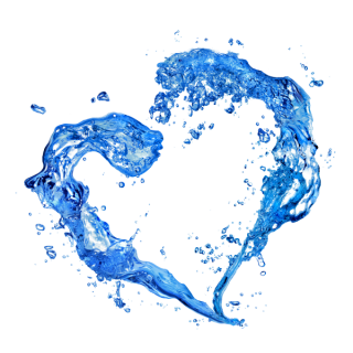 Water Heart Splash Png PNG images