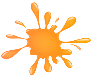 Orange Hd Splat Png PNG images