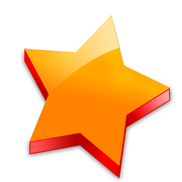 Orange Star Icon PNG images