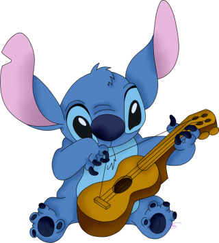 Download Guitar With Stitch Transparent Image PNG images