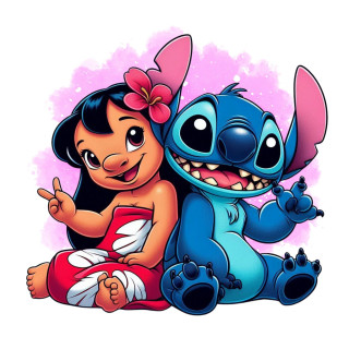 Lilo And Happy Stitch Face Png PNG images