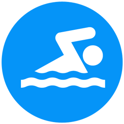 Swim Icon Blue PNG images