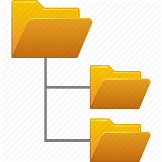 System Folder Tree Yellow Icon PNG images