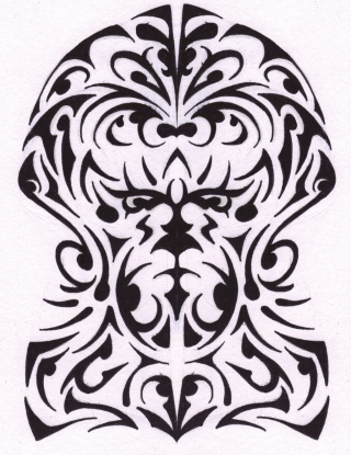Half Sleeve Tribal Tattoo Png PNG images