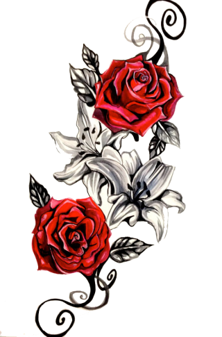 Tattoo Red Roses Png PNG images