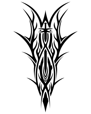 Transparent Neck Tattoo Png  Flutterbat Tribal Png Download  Transparent  Png Image  PNGitem