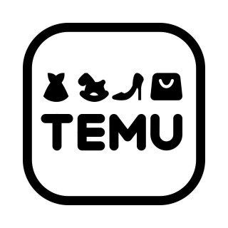 Flat Red Temu Logo Design PNG Transparent Background Free Download 