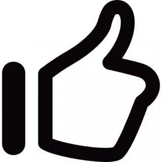 Black Thumbs Up Icon PNG images