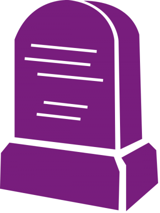Purple Tombstone Icon PNG images