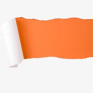 The Bright Orange Torn Paper Best Photo PNG images