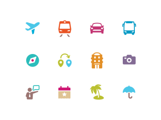 Travel Icons PNG images