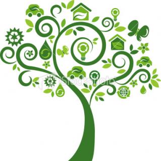 Vector Image Tree Employing Icons Where Leaves Should Be. PNG images