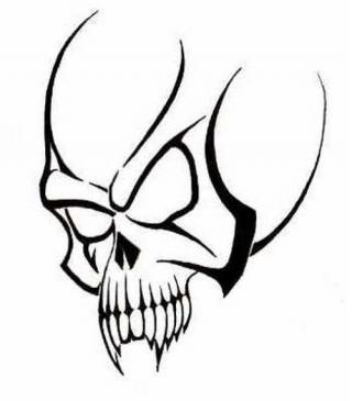 Tribal Skull Tattoos Free Vector Png Download PNG images