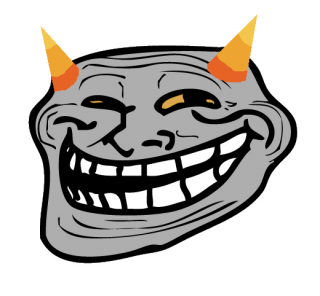 Trollface PNG transparent image download, size: 1600x1600px