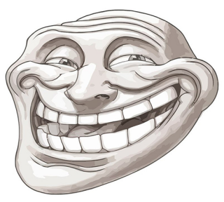 Trollface PNG transparent image download, size: 1600x1600px