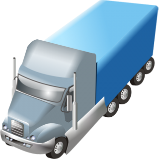 Blue Truck Trailer Png Icon PNG images