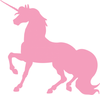 Pink Unicorn Silhouette Png PNG images
