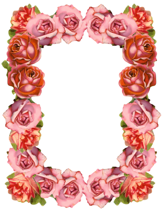 Classic Rose Vintage Border Png PNG images