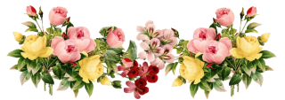 Vintage Flowers Border Png PNG images