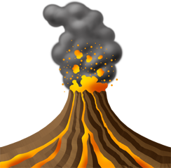 Explode, Explosion, Lava, Volcanic, Volcano Icon PNG images