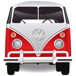 Volkswagen Bulli Bus Icon PNG images