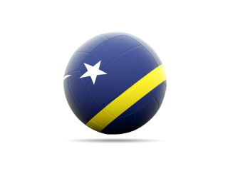 Volleyball Flag Icon Of Curacao PNG images