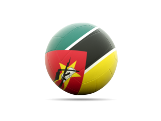 Volleyball Flag Icon Of Mozambique PNG images