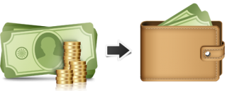 WingCash Services, Wallet, Money, Coins Png PNG images